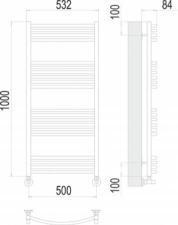 Классик П20 500х1000 Полотенцесушитель  TERMINUS Сызрань - фото 3