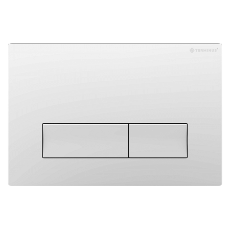 Клавиша смыва для инсталляции Terminus Classic кнопка прямоугольник цвет белый Сызрань - фото 1